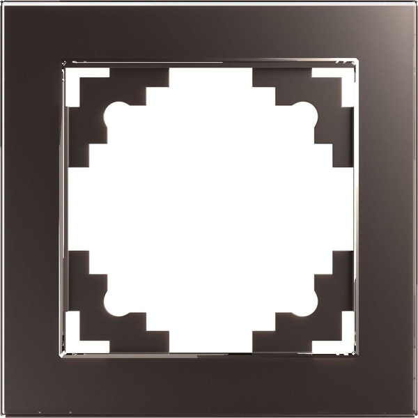 Рамка 1-постовая Stekker Катрин шоколад GFR00-7001-04 39535