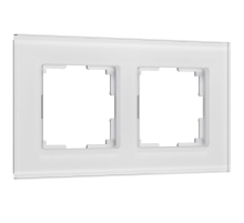 Рамка Werkel Senso на 2 поста белый стекло soft-touch W0023101 4690389200359