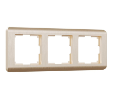 Рамка на 3 поста Werkel Stream шампань W0032111 4690389162305