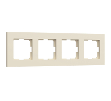 Рамка на 4 поста Werkel Slab айвори матовый W0042962 4690389193521