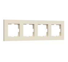 Рамка на 4 поста Werkel Slab айвори матовый W0042962 4690389193521