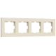 Рамка на 4 поста Werkel Slab айвори матовый W0042962 4690389193521
