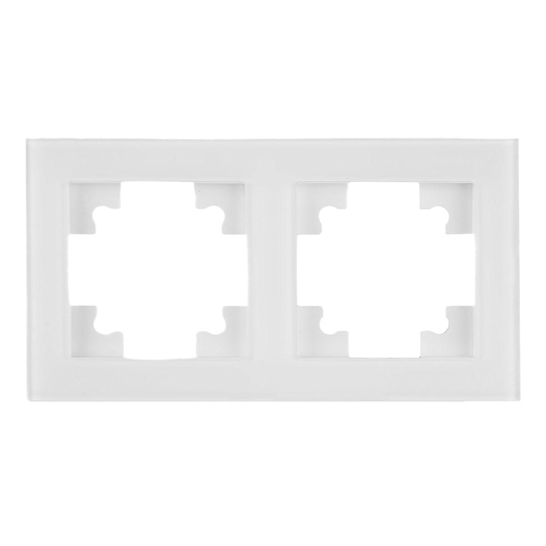 Рамка 2-постовая Stekker Катрин белый GFR00-7002-01 39255