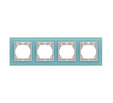 Рамка 4-постовая Vesta-Electric Exclusive Blue голубой FRM050403SIN