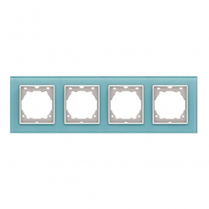 Рамка 4-постовая Vesta-Electric Exclusive Blue голубой FRM050403SIN