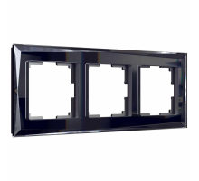 Рамка Werkel Diamant на 3 поста черный W0031208 4690389172762