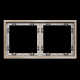 Рамка металлическая на 2 поста, S70 Metal (платина) Voltum VLSM120210