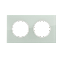 Рамка LK Studio 2-постовая квадрат из натурального светлого стекла Vintage 884211-1