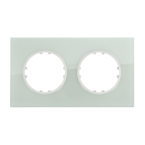 Рамка LK Studio 2-постовая квадрат из натурального светлого стекла Vintage 884211-1