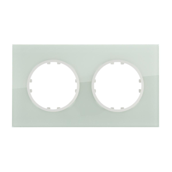 Рамка LK Studio 2-постовая квадрат из натурального светлого стекла Vintage 884211-1