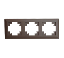 Рамка 3-постовая Stekker Катрин шоколад PFR00-7003-04 39819
