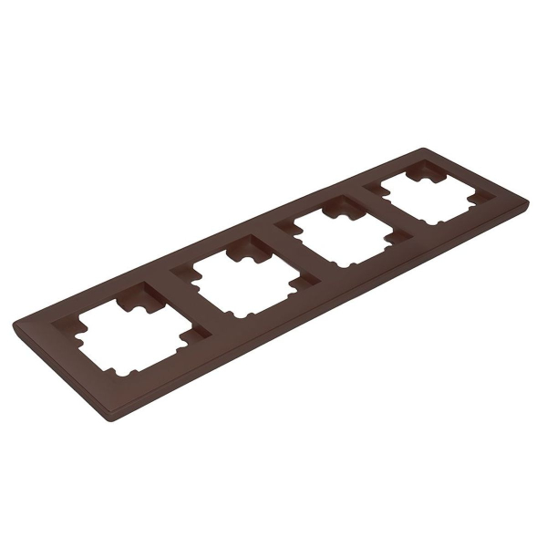 Рамка 4-постовая Stekker Катрин шоколад PFR00-7004-04 39820