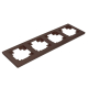 Рамка 4-постовая Stekker Катрин шоколад PFR00-7004-04 39820