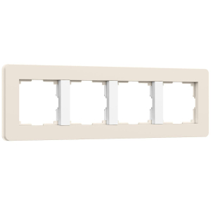 Рамка Werkel Split на 4 поста айвори/белый W0043066 4690389206092