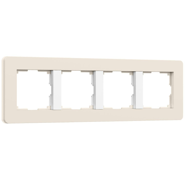 Рамка Werkel Split на 4 поста айвори/белый W0043066 4690389206092