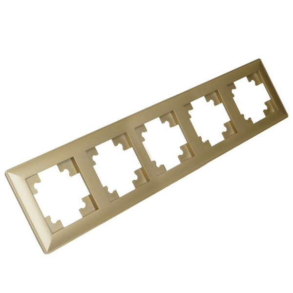 Рамка 5-постовая Stekker Катрин золото PFR00-7005-08 49610