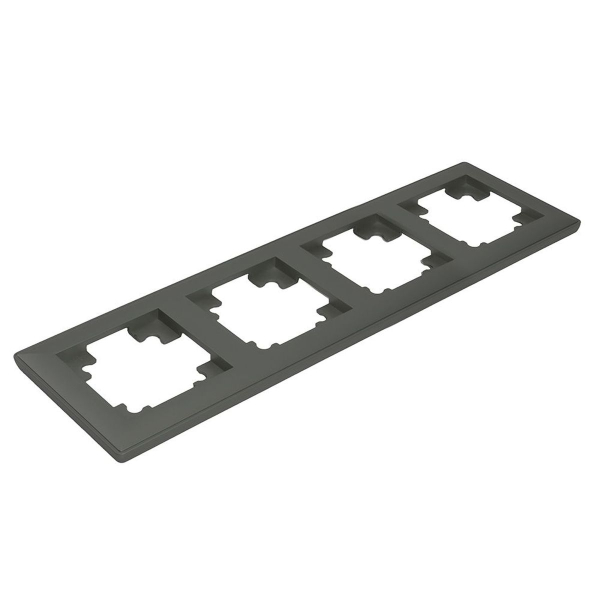 Рамка 4-постовая Stekker Катрин графит PFR00-7004-06 39810