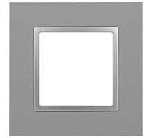 Рамка для розеток и выключателей ЭРА Elegance 14-5011-03 Classic, на 1 пост, алюминий Б0060573