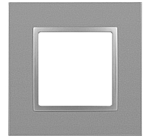 Рамка для розеток и выключателей ЭРА Elegance 14-5011-03 Classic, на 1 пост, алюминий Б0060573