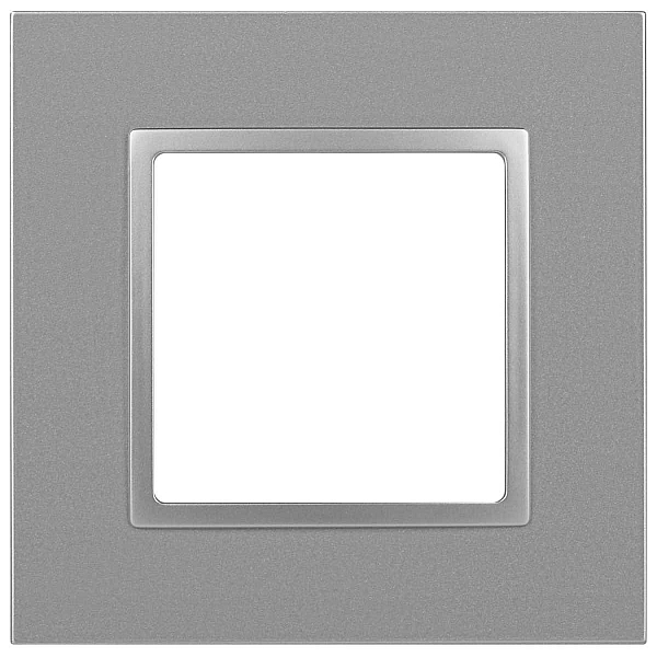 Рамка для розеток и выключателей ЭРА Elegance 14-5011-03 Classic, на 1 пост, алюминий Б0060573