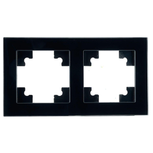 Рамка 2-постовая Stekker Катрин черный GFR00-7002-05 39519