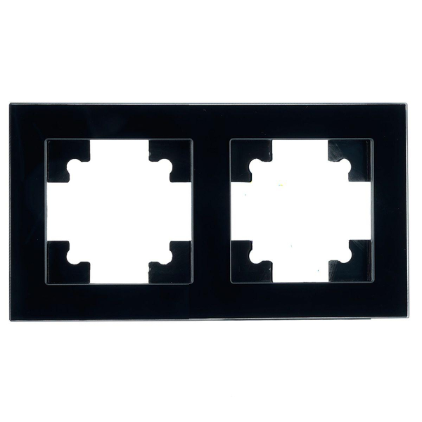 Рамка 2-постовая Stekker Катрин черный GFR00-7002-05 39519