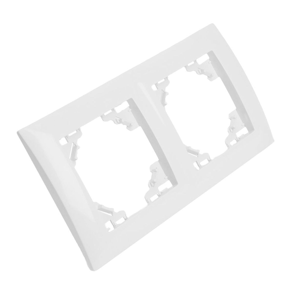 Рамка 2-постовая Stekker Эрна Элегант белый PFR00-9012-01 49630