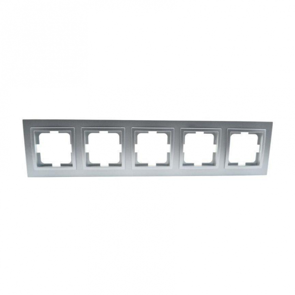 Рамка 5-постовая Mono Electric Despina серебро 102-210000-164 Рамка 5-постовая Mono Electric Despina серебро 102-210000-164