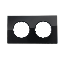 Рамка LK Studio 2-постовая квадрат из натурального темного стекла Vintage 884210-1