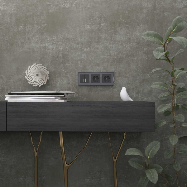 Рамка Werkel Diamant на 3 поста черный W0031208 4690389172762