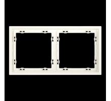 Рамка пластиковая S70 на 2 пост, (хлопок) Voltum VLS100213