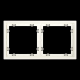 Рамка пластиковая S70 на 2 пост, (хлопок) Voltum VLS100213