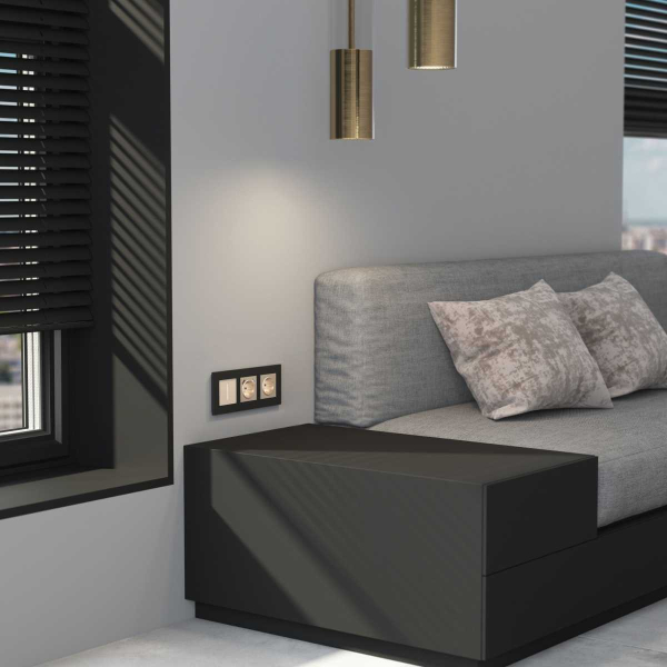 Рамка Werkel AluMax на 3 поста черный алюминий W0033508 4690389204074