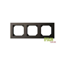 Рамка 3-постовая Liregus Epsilon антрацит 28-1203