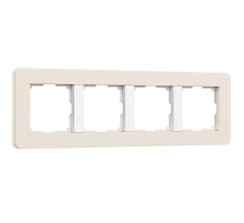 Рамка Werkel Split на 4 поста айвори/белый W0043066 4690389206092