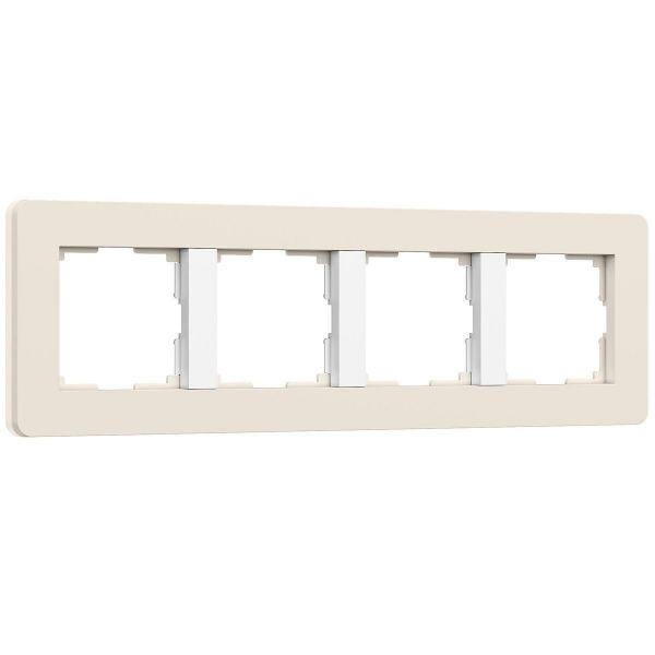Рамка Werkel Split на 4 поста айвори/белый W0043066 4690389206092 Рамка Werkel Split на 4 поста айвори/белый W0043066 4690389206092
