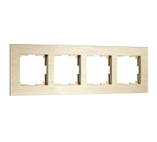 Рамка Werkel AluMax на 4 поста шампань W0043511 4690389204128