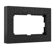 Рамка Werkel Hammer для двойной розетки черный W0082408 4690389163654