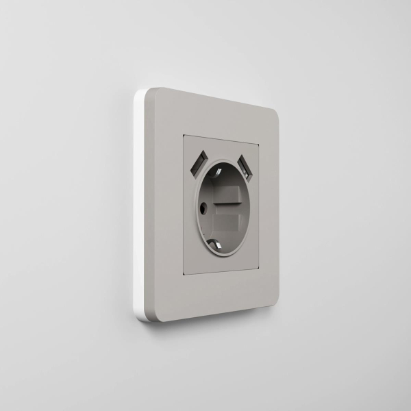 Рамка Werkel Split на 1 пост дымчатый/белый W0013067 4690389206047