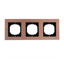 Рамка 3-постовая Vesta-Electric Exclusive Silver Champagne шампань FRM050301BSH