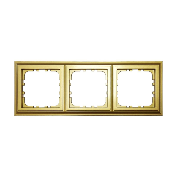 Рамка LK Studio 3-постовая (золото) LK80 CLASSIC 894326-1