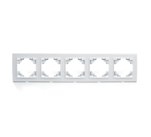 Рамка 5-постовая Stekker Эрна белый PFR00-9005-01 39620