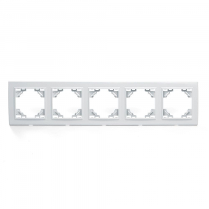 Рамка 5-постовая Stekker Эрна белый PFR00-9005-01 39620