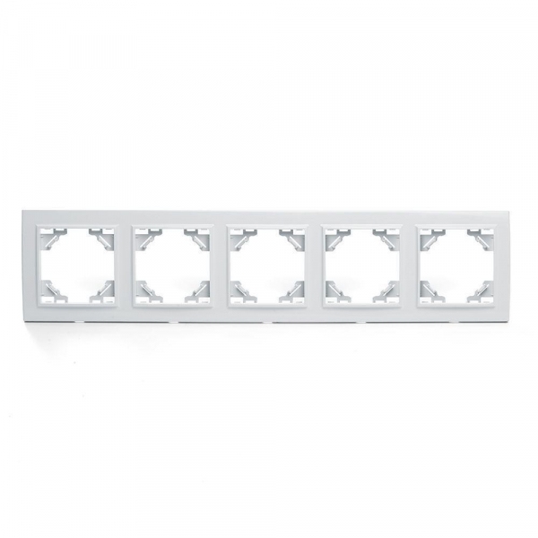 Рамка 5-постовая Stekker Эрна белый PFR00-9005-01 39620 Рамка 5-постовая Stekker Эрна белый PFR00-9005-01 39620