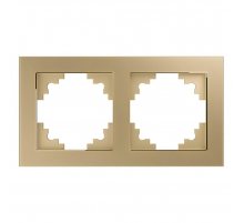 Рамка 2-постовая Stekker Катрин золото GFR00-7002-08 49034