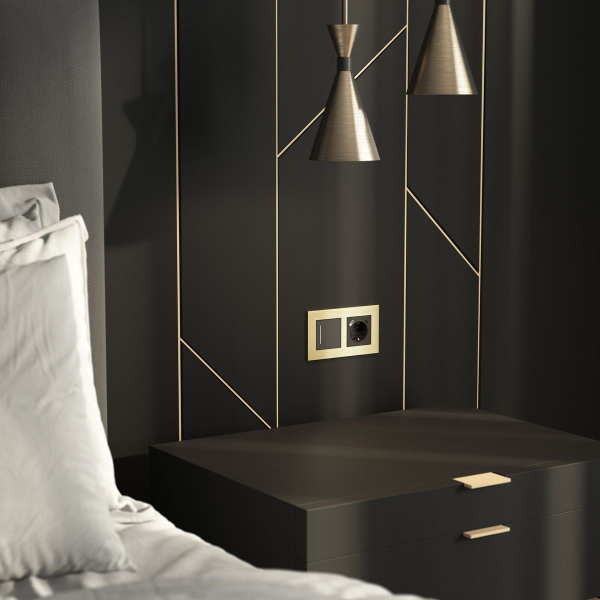 Рамка Werkel AluMax на 2 поста шампань W0023511 4690389204050