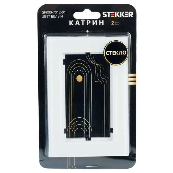 Рамка 2-модульная Stekker Катрин белый GFR00-7012-01 39566