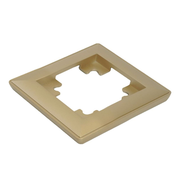 Рамка 1-постовая Stekker Катрин золото PFR00-7001-08 49606