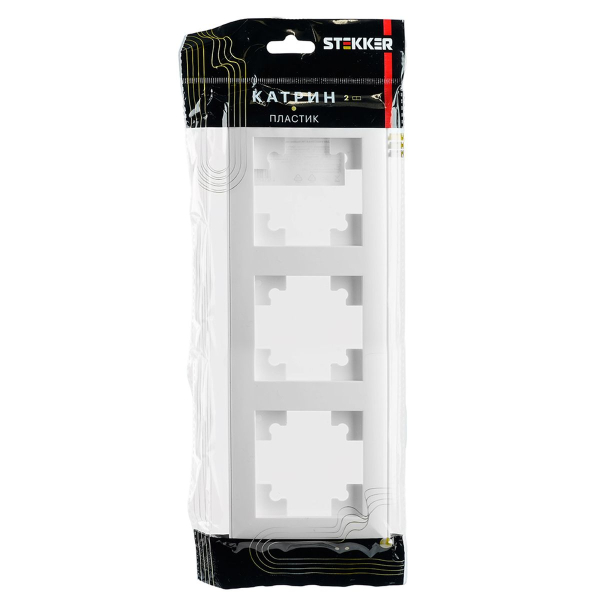 Рамка 3-постовая Stekker Катрин белый PFR00-7003-01 39794