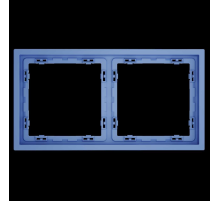 Рамка пластиковая S70 на 2 поста, (деним) Voltum VLS100215